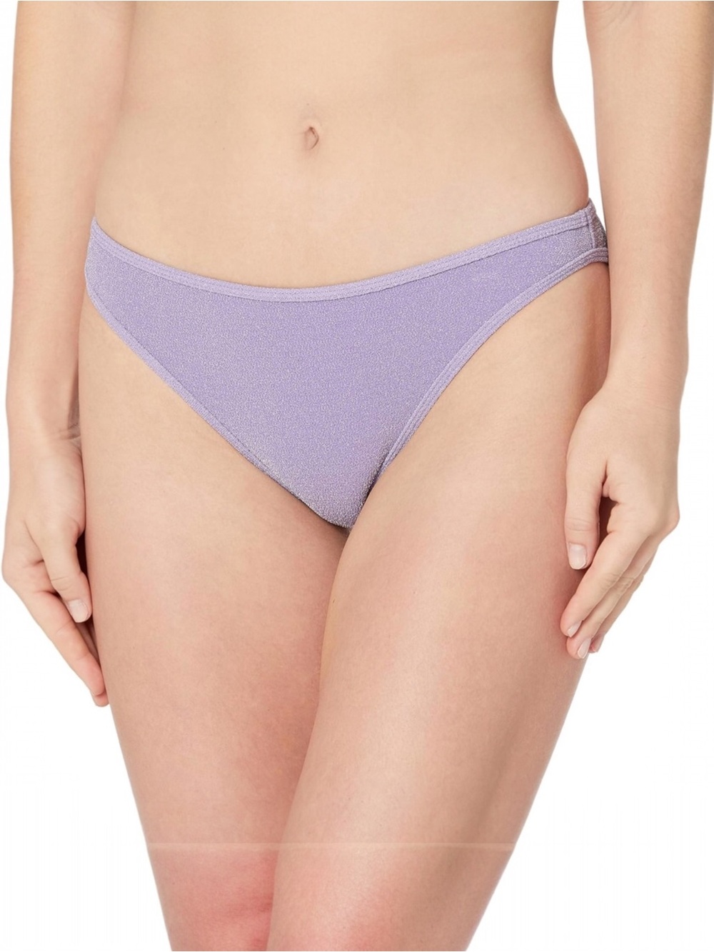 NWT Ramy Brook Purple Sparkle Knit Isla Bikini S